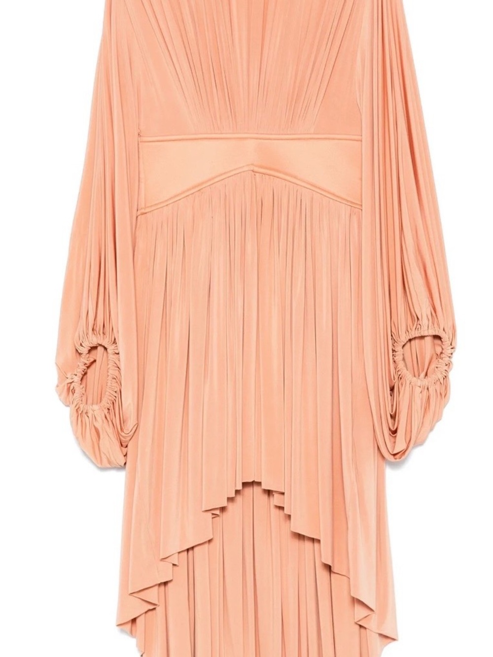 Zimmermann Peached Blouson-Sleeve High-Low Dress